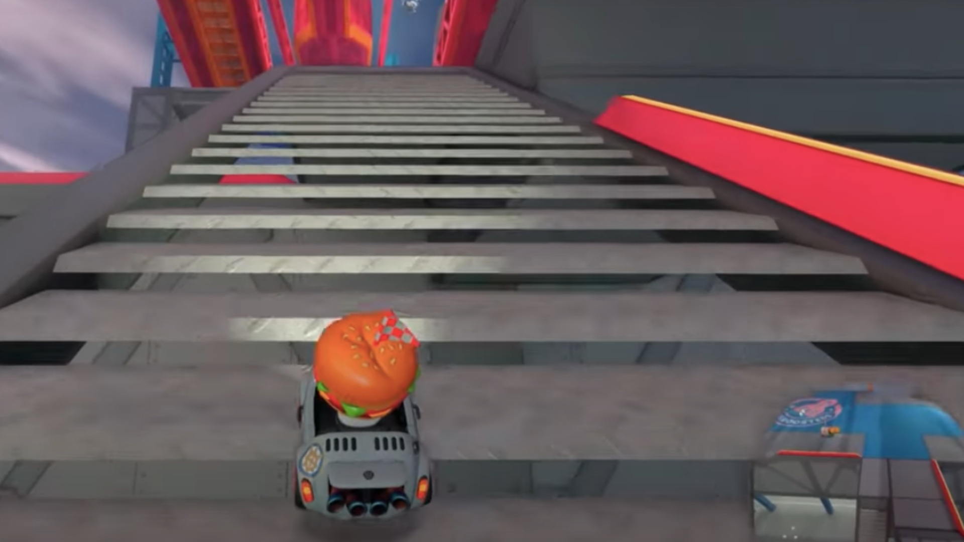 Take the stairs to find the panel (Image via Nintendo | Trophy Tom/YouTube)