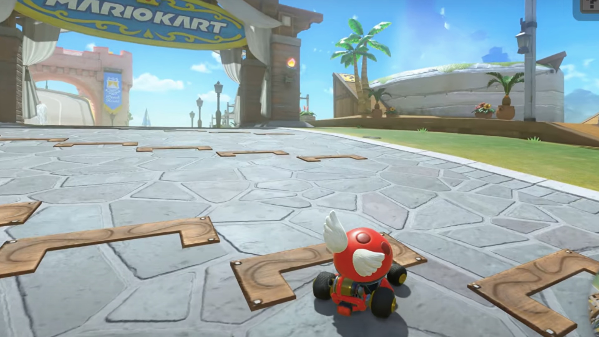 Peach Beach Track in Mario Kart World (Image via Nintendo)
