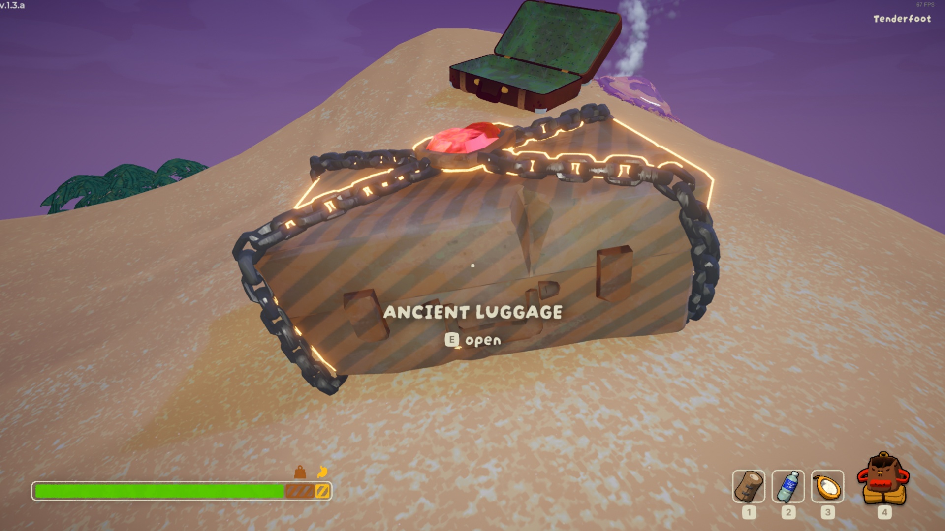 Ancient Luggage is the rarest type of container in PEAK (Image via Landfall | Aggro Crab)