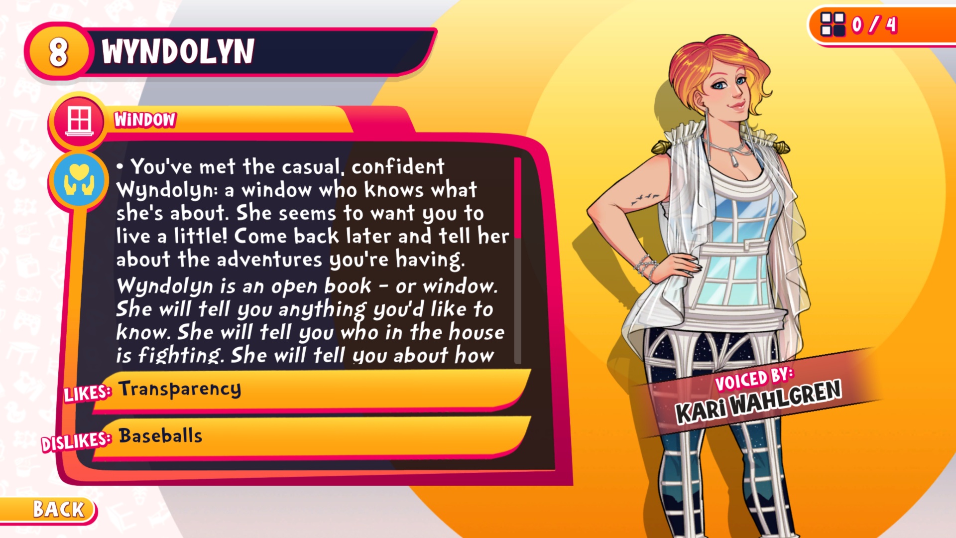 Wyndolyn likes transparency in her relationships(Image via Team17)