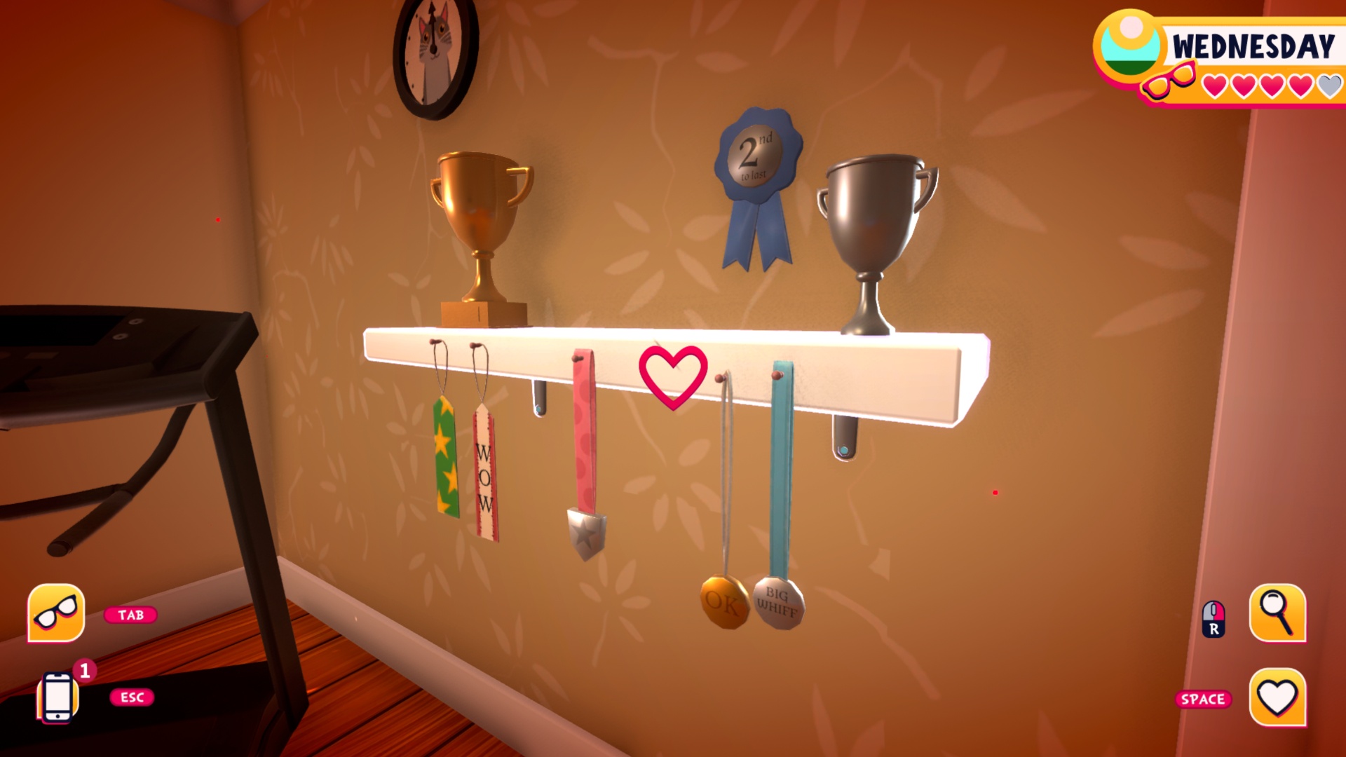 There are many shelves around the house (Image via Team17)