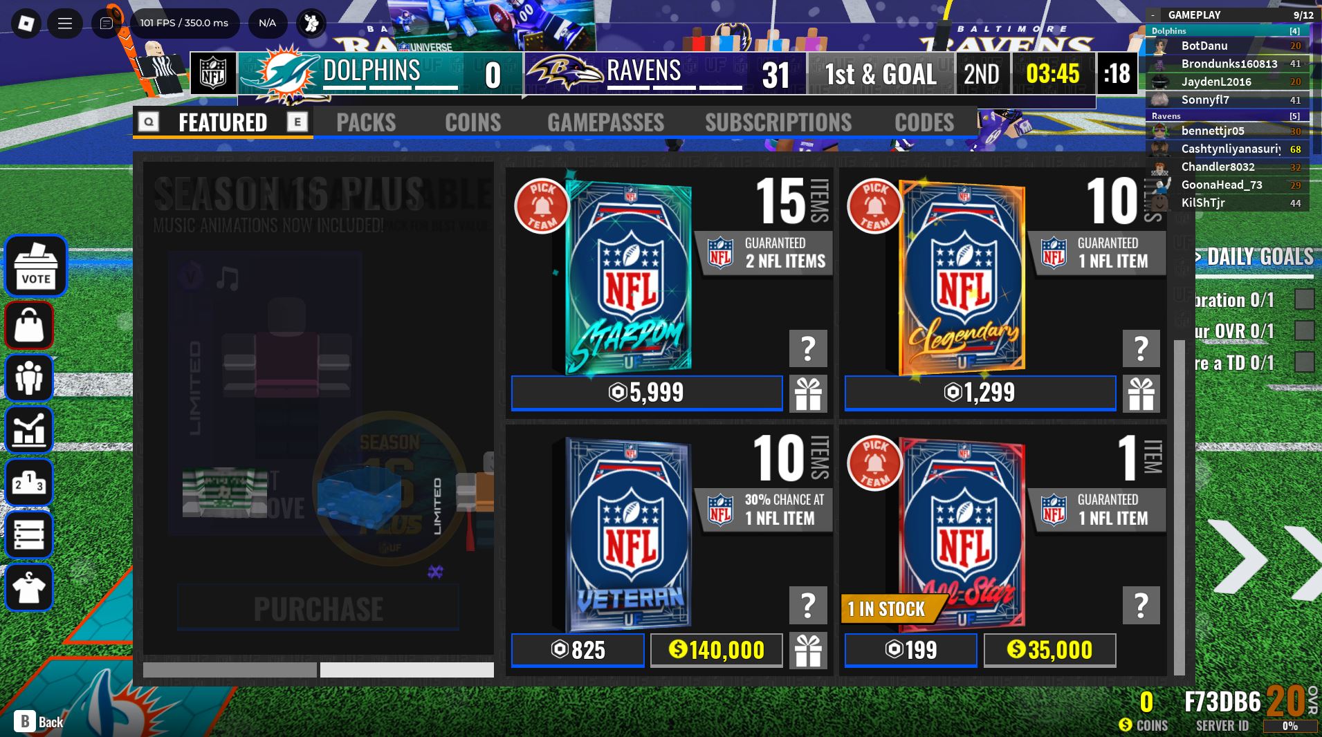 NFL shop (Image via Roblox)
