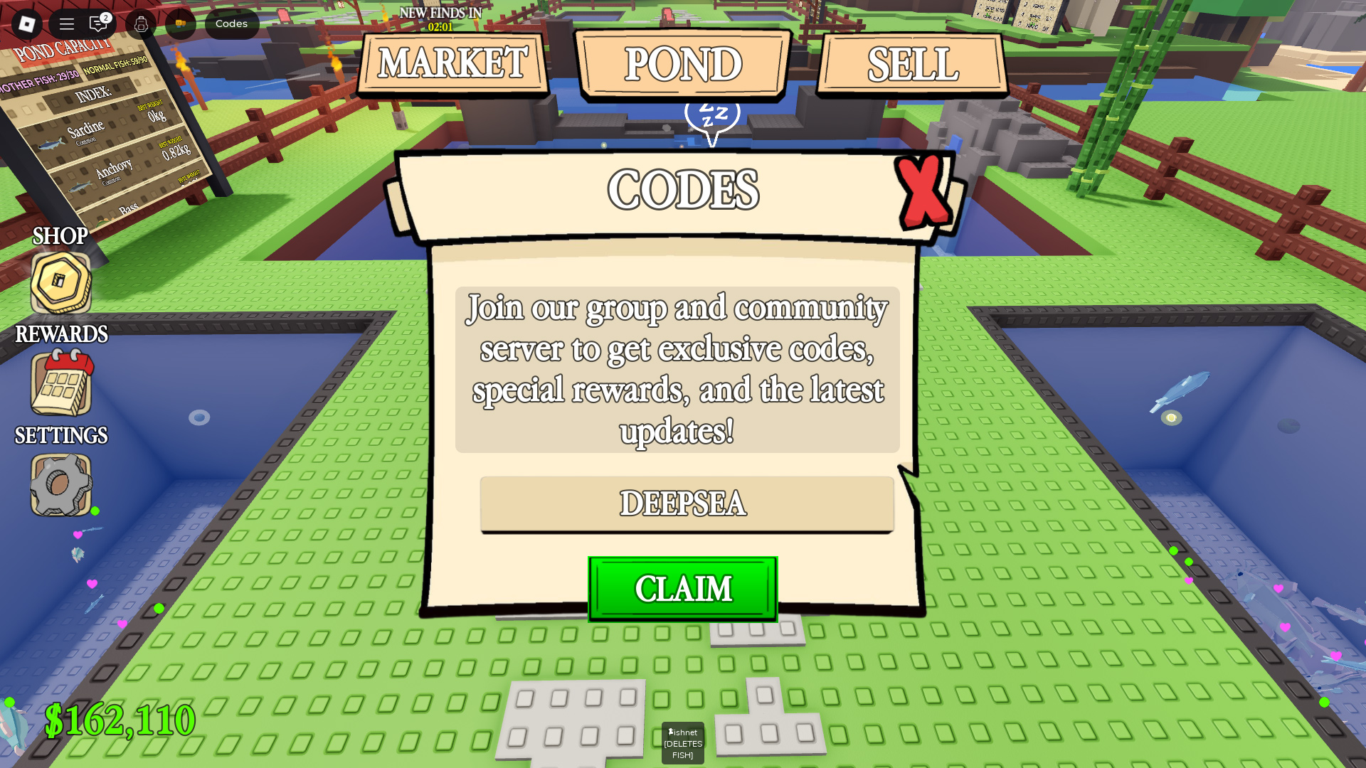 Redeem your codes here (Image via Roblox Corporation)