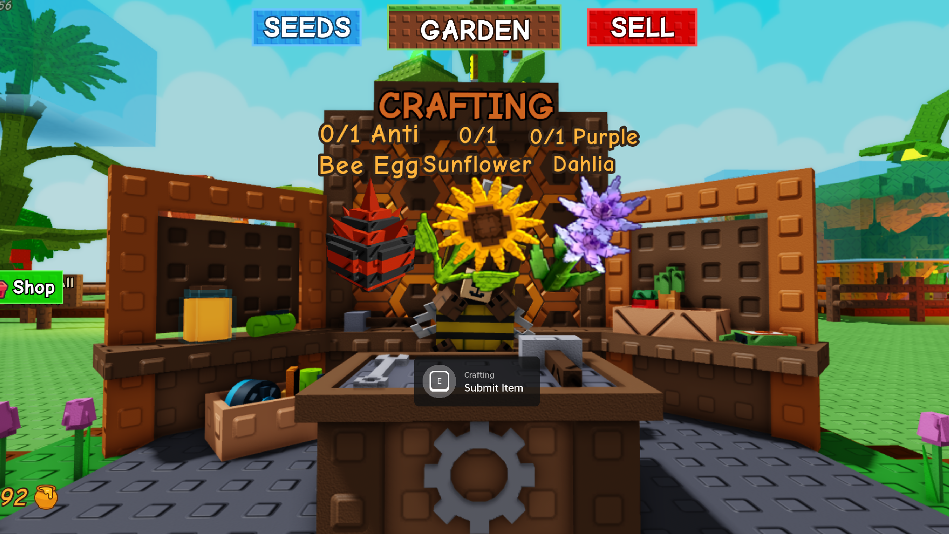 Pack Bee Crafting Recipe (Image via Roblox)