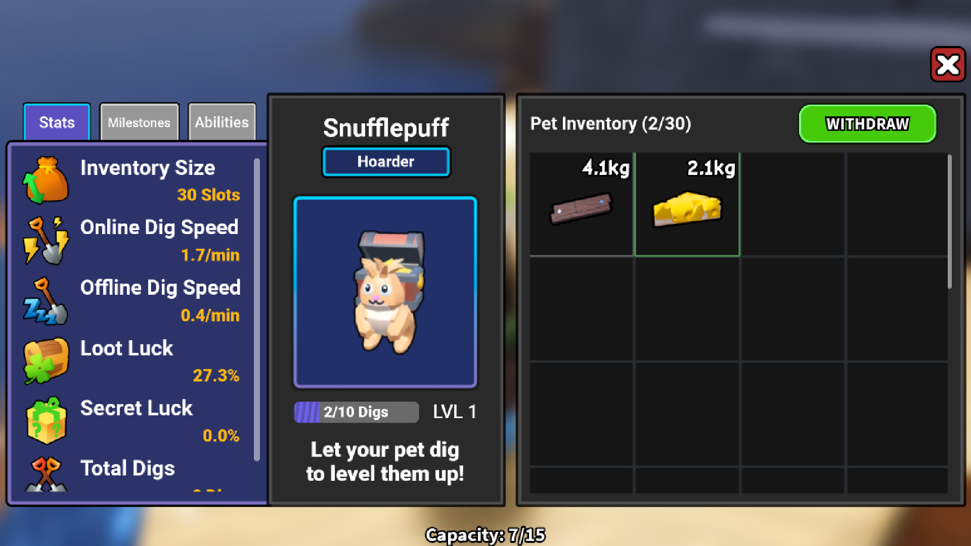 Pets Menu