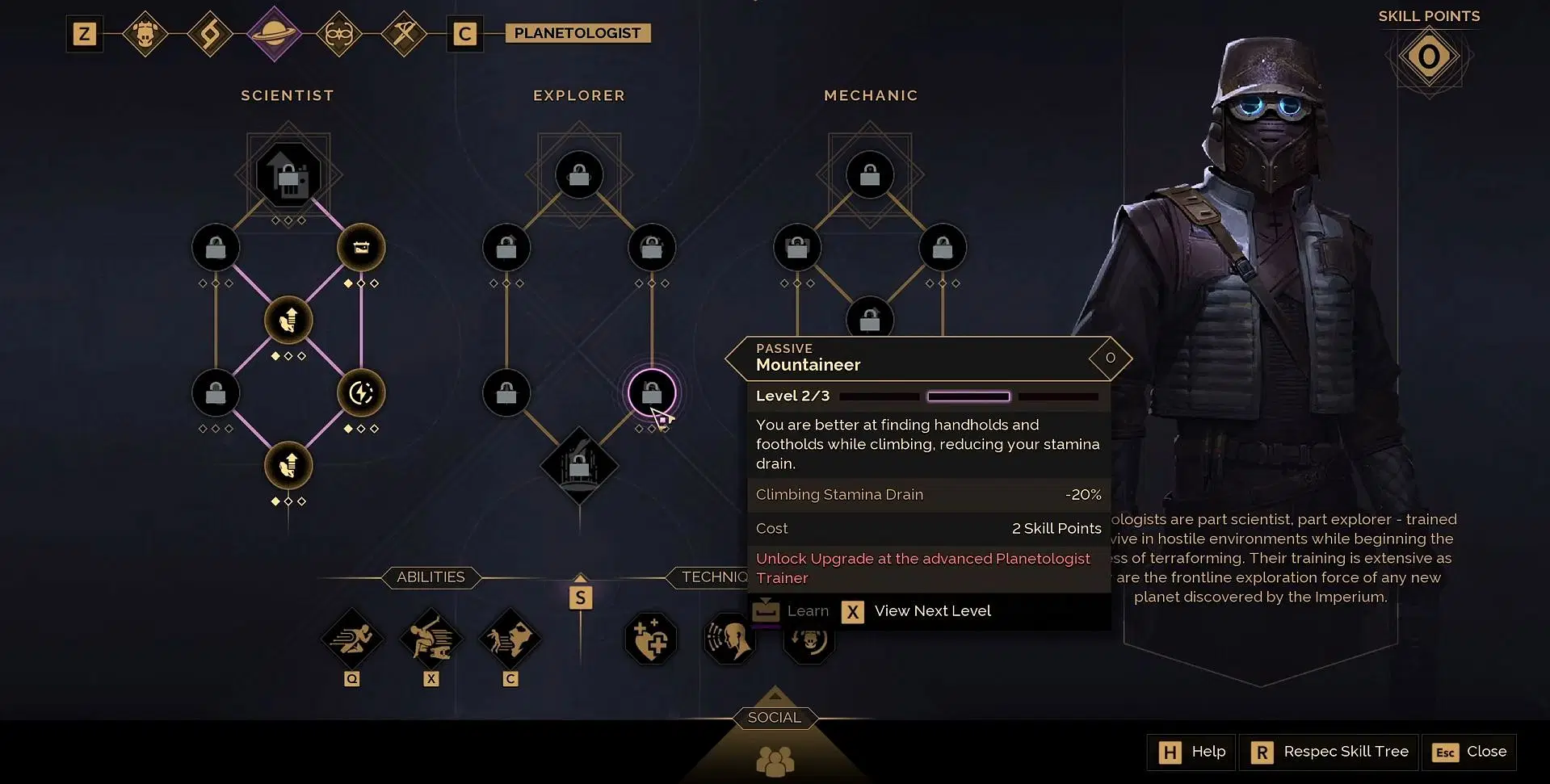 Dune Awakening Planetologist Skill Tree - Explorer