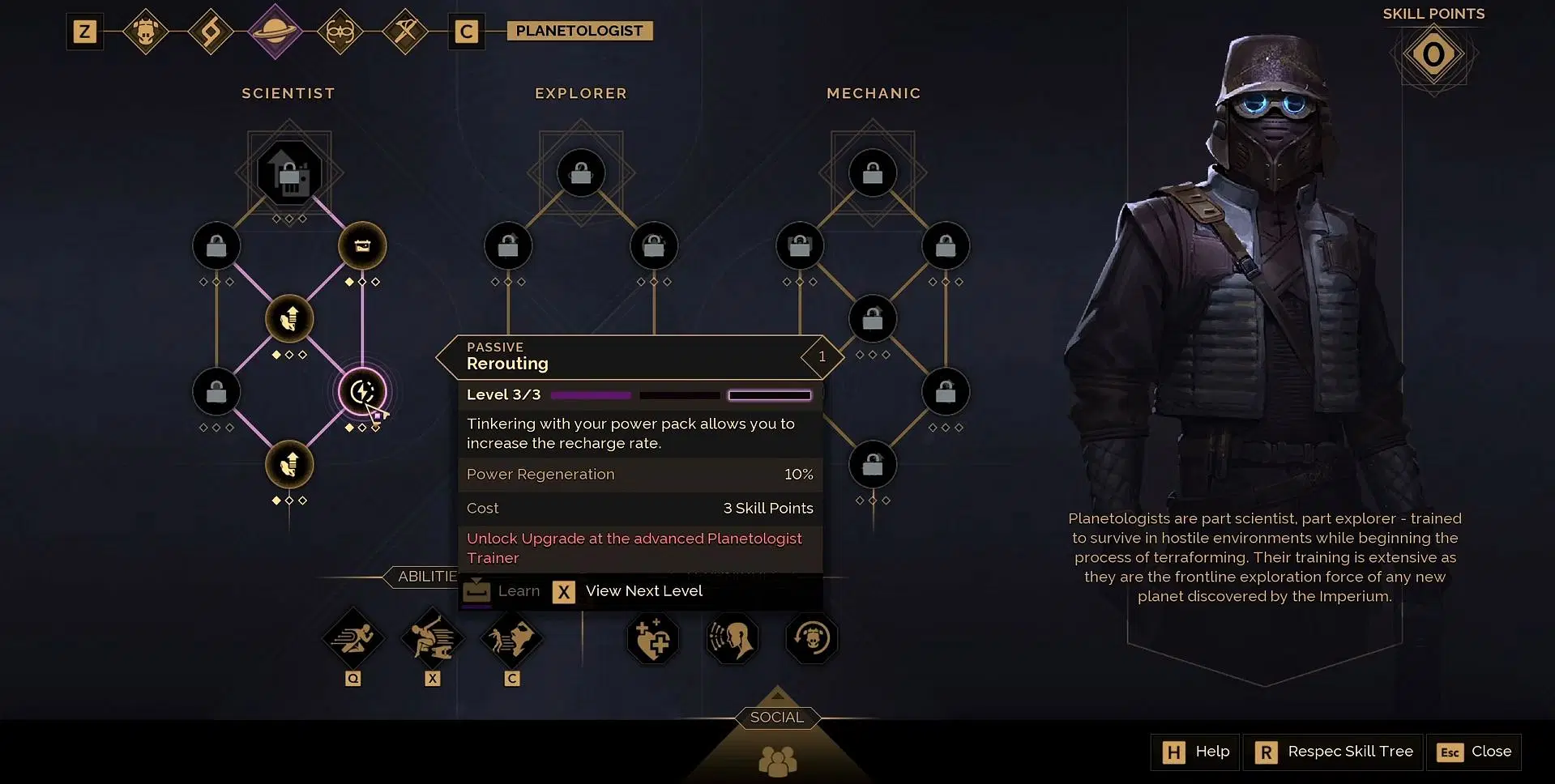 Dune Awakening Planetologist Skill Tree - Scientist