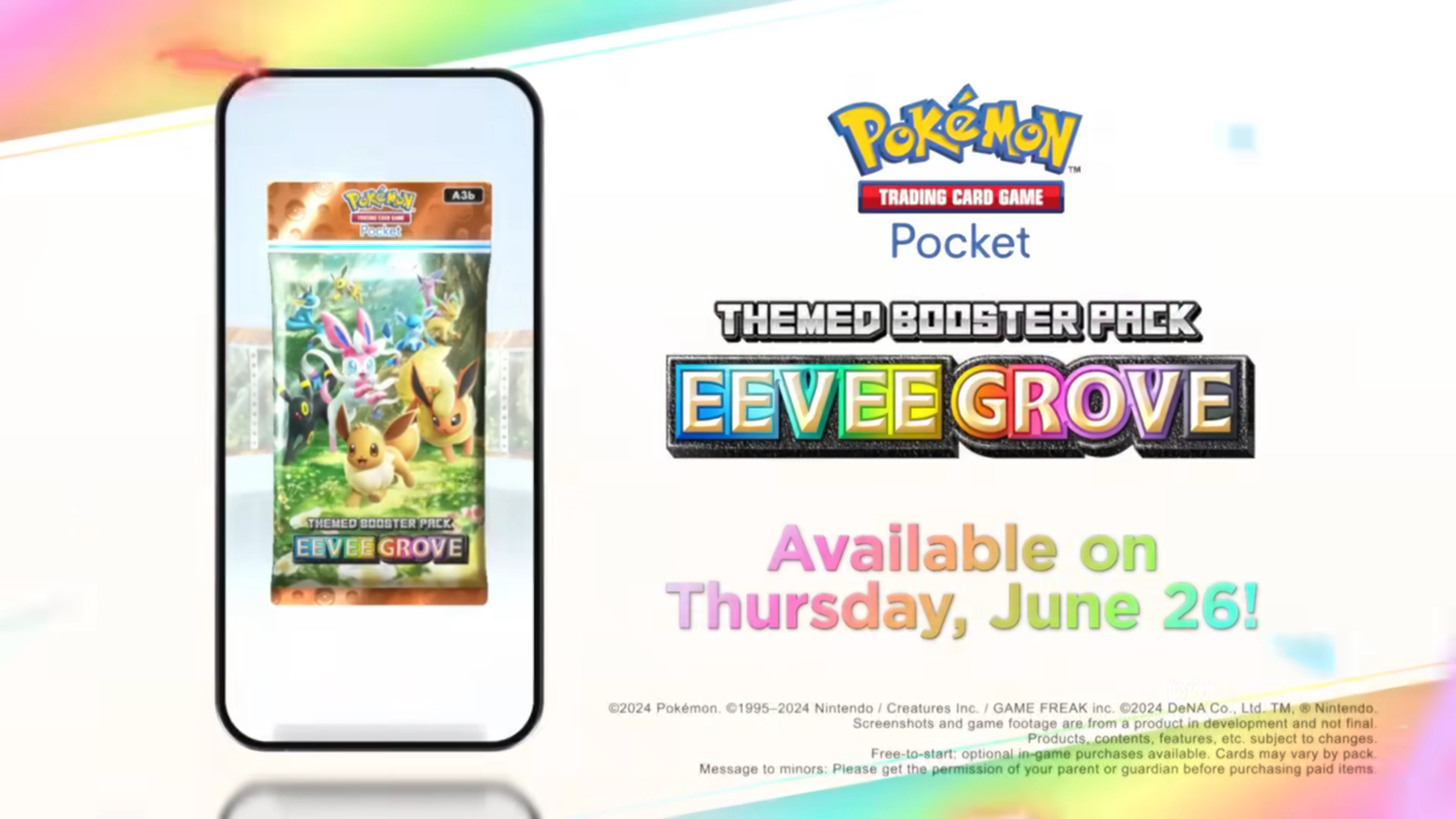 Eevee ex joins the party alongside all its evolutions (Image via The Pokemon Company)