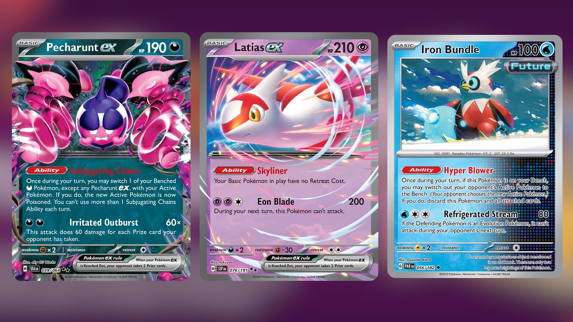 Pokemon that can switch Gouging Fire ex from the Active Spot (Image via TPC)
