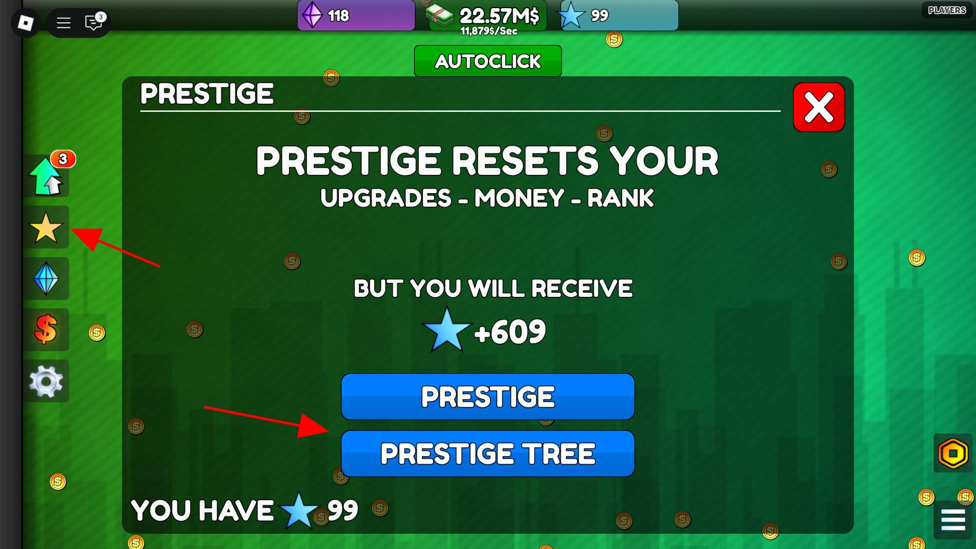 Prestige Panel (Image via Roblox)