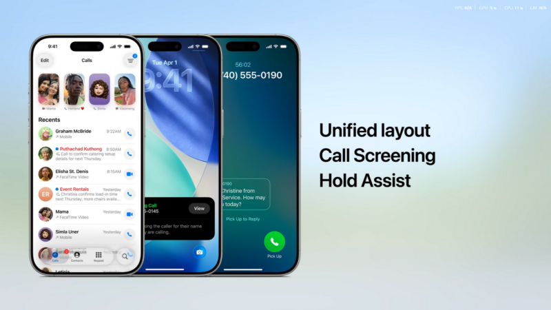 Apple announces call screening and hold assist with iOS 26 Phone app update