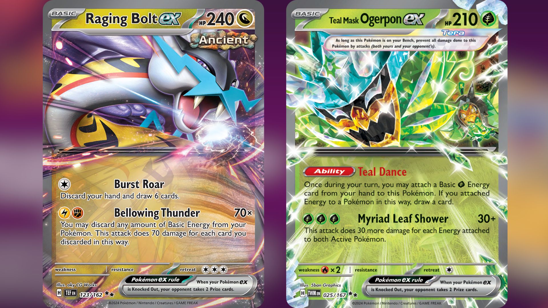 Raging Bolt ex and Teal Mask Ogerpon ex (Image via TPC)
