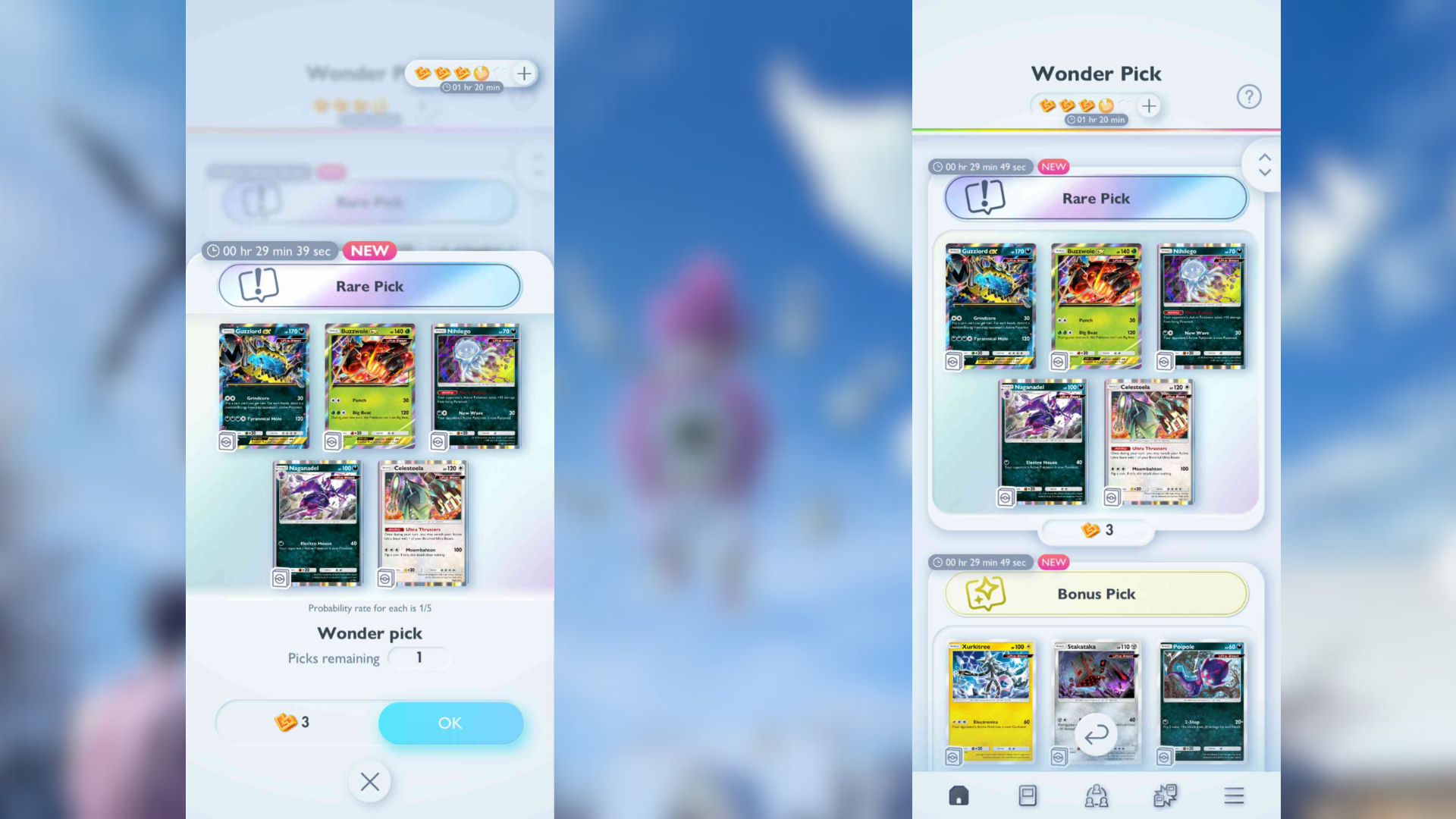 Rare and Bonus Picks (Image via The Pokemon Company)