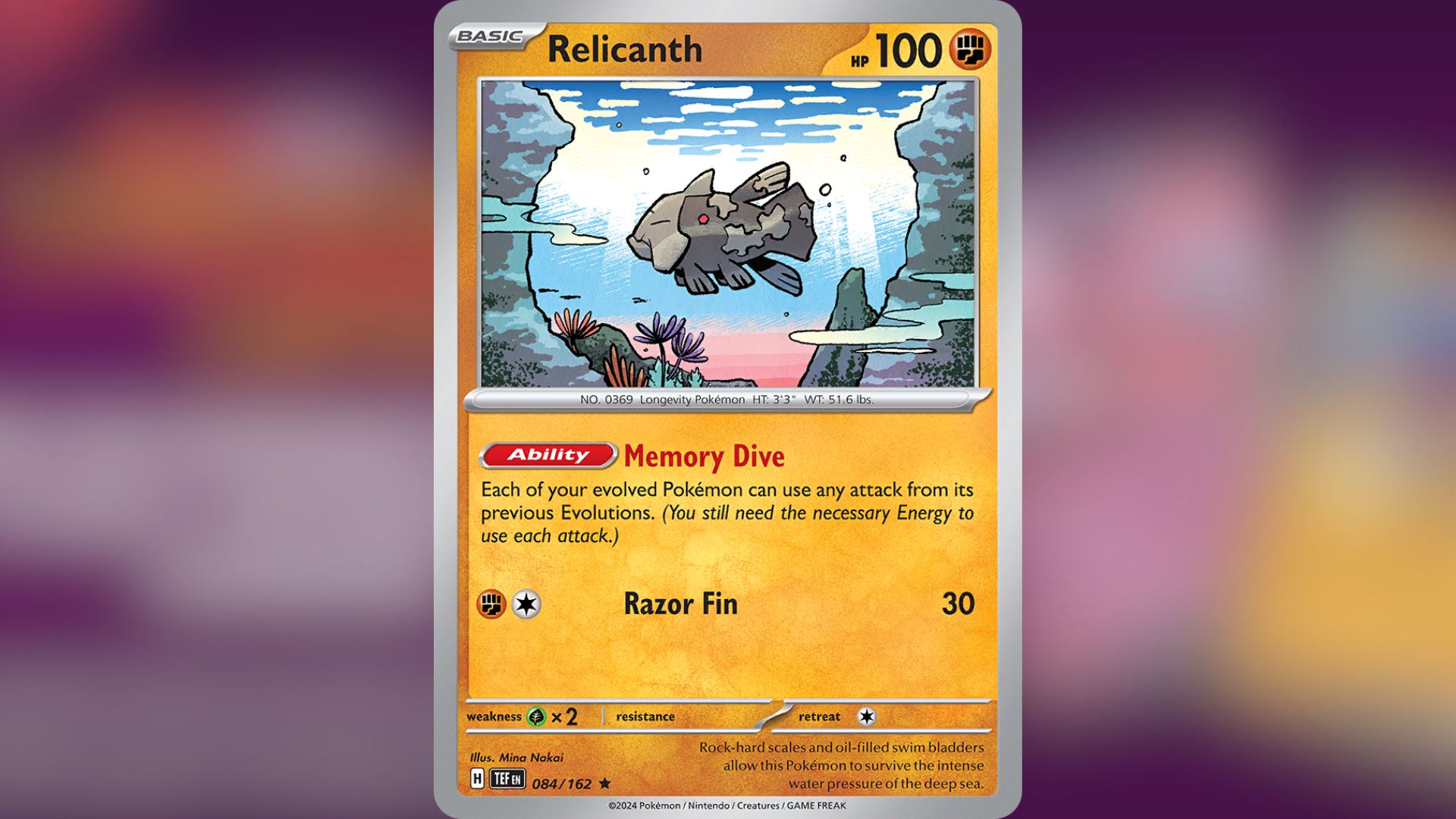 Relicanth (image via TPC)