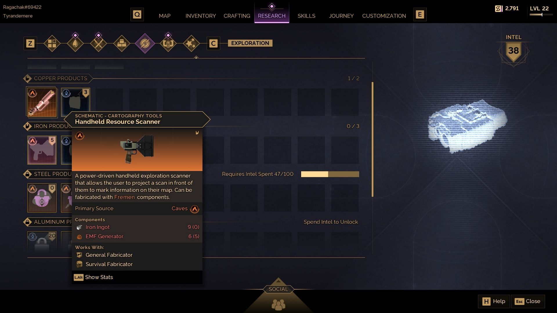 Research and Intel Points System in Dune Awakening, Explained