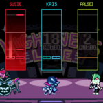 Lightners Live Rhythm minigame in Deltarune