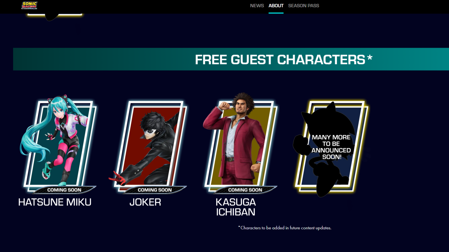 Free Guest Characters