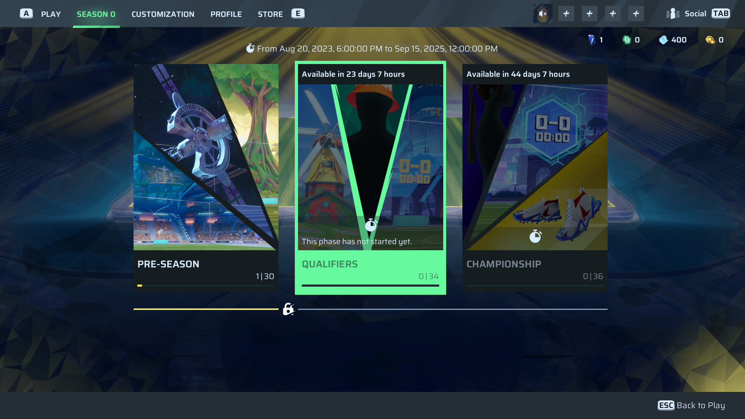 Qualifiers Phase in Rematch