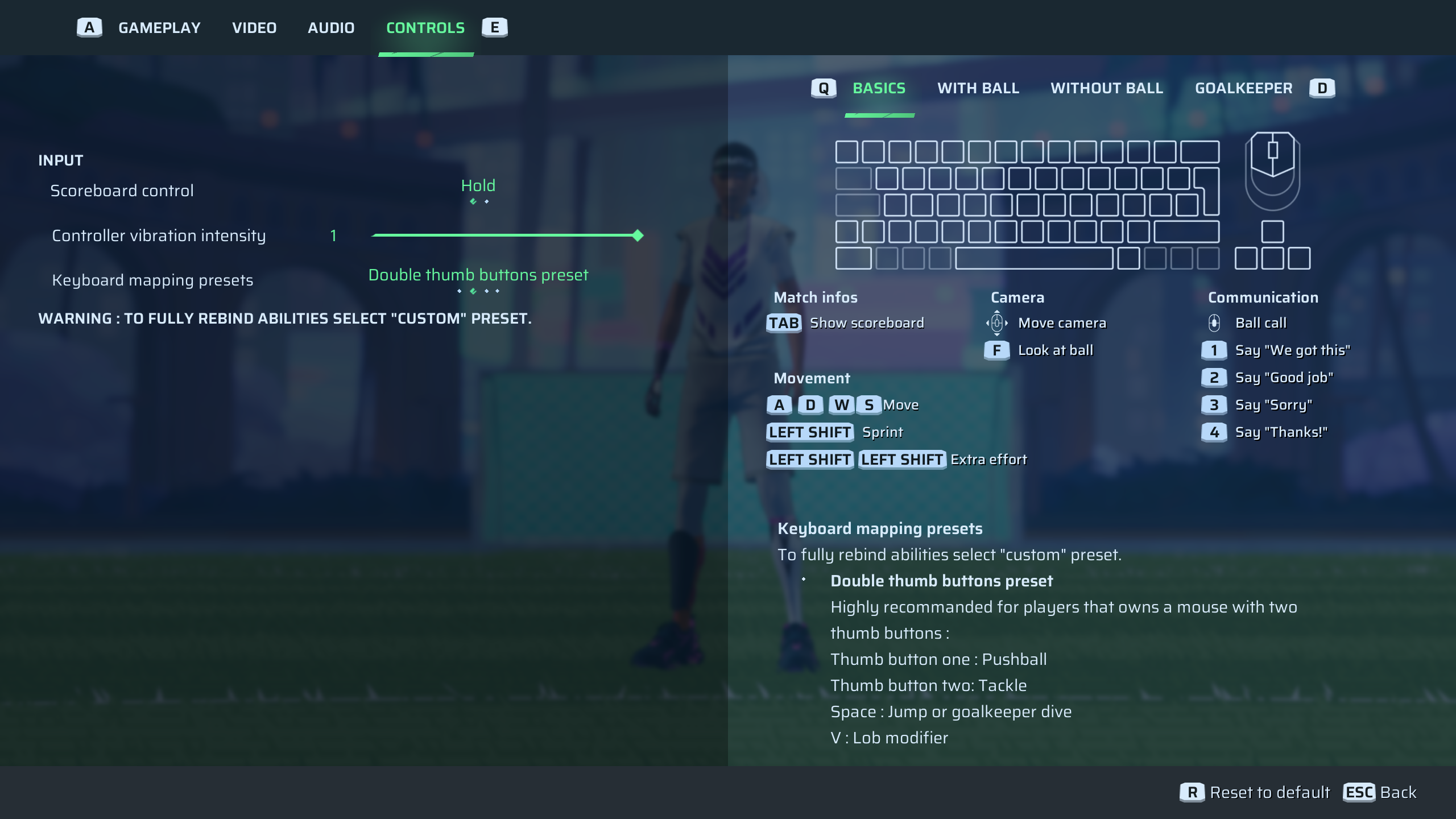 Double Thumb Button Preset