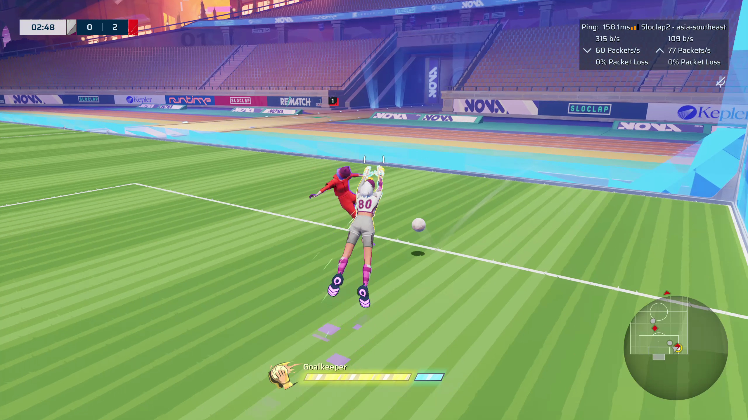 Tackle the opponent in their path