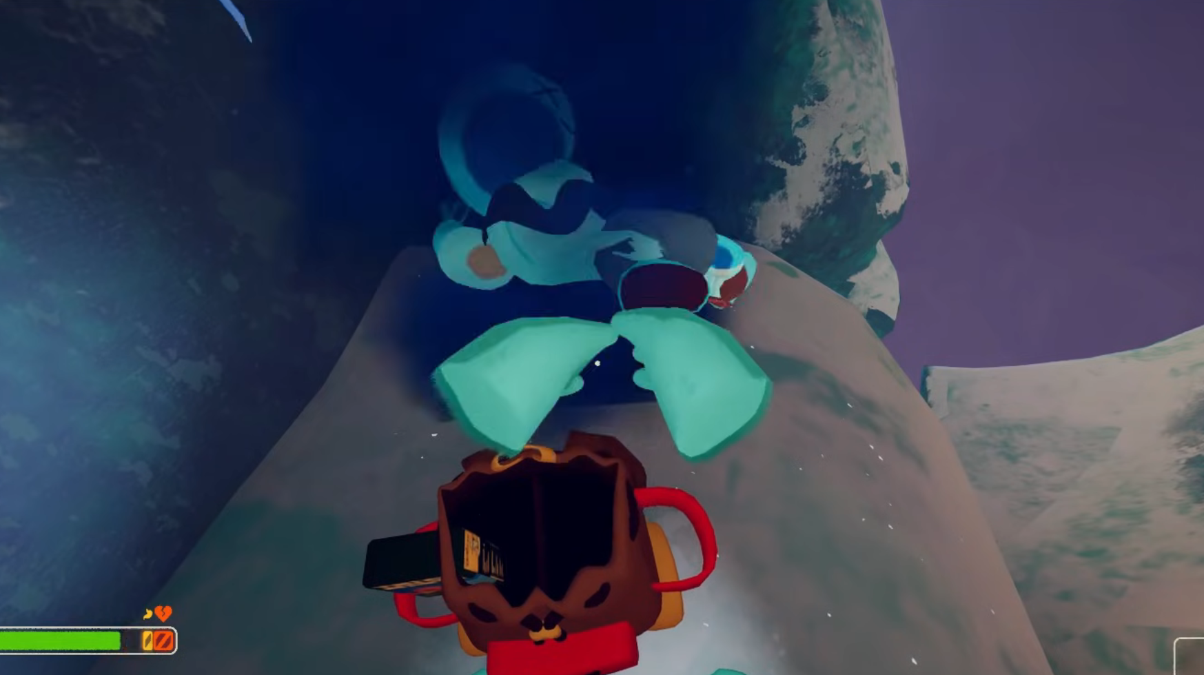 Place the effigy item on the floor near your teammate (Image via Landfall Games | Chikintao and Duck/YouTube)