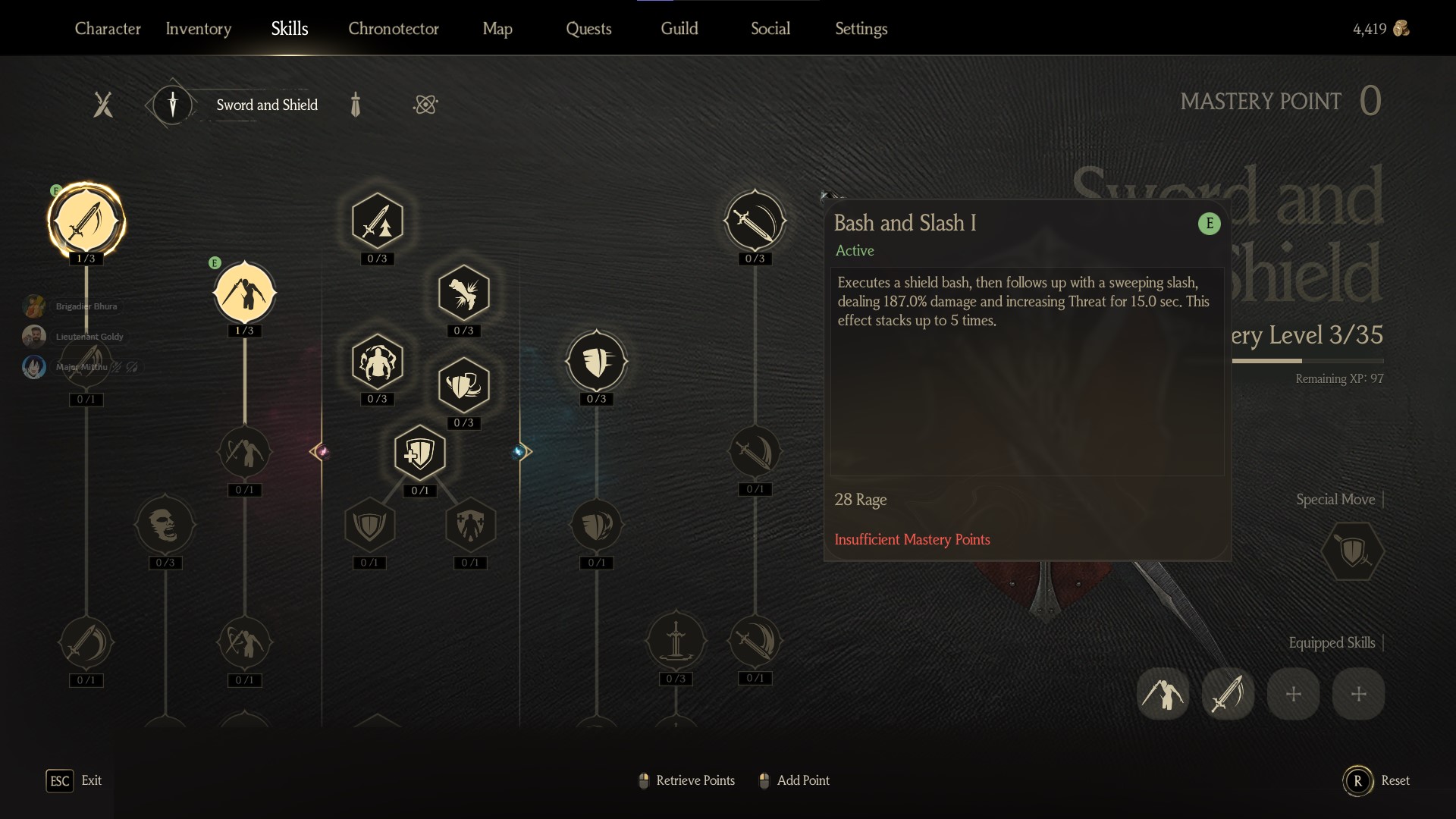Just press K to open up the skill tree (Source: Kakao Games)