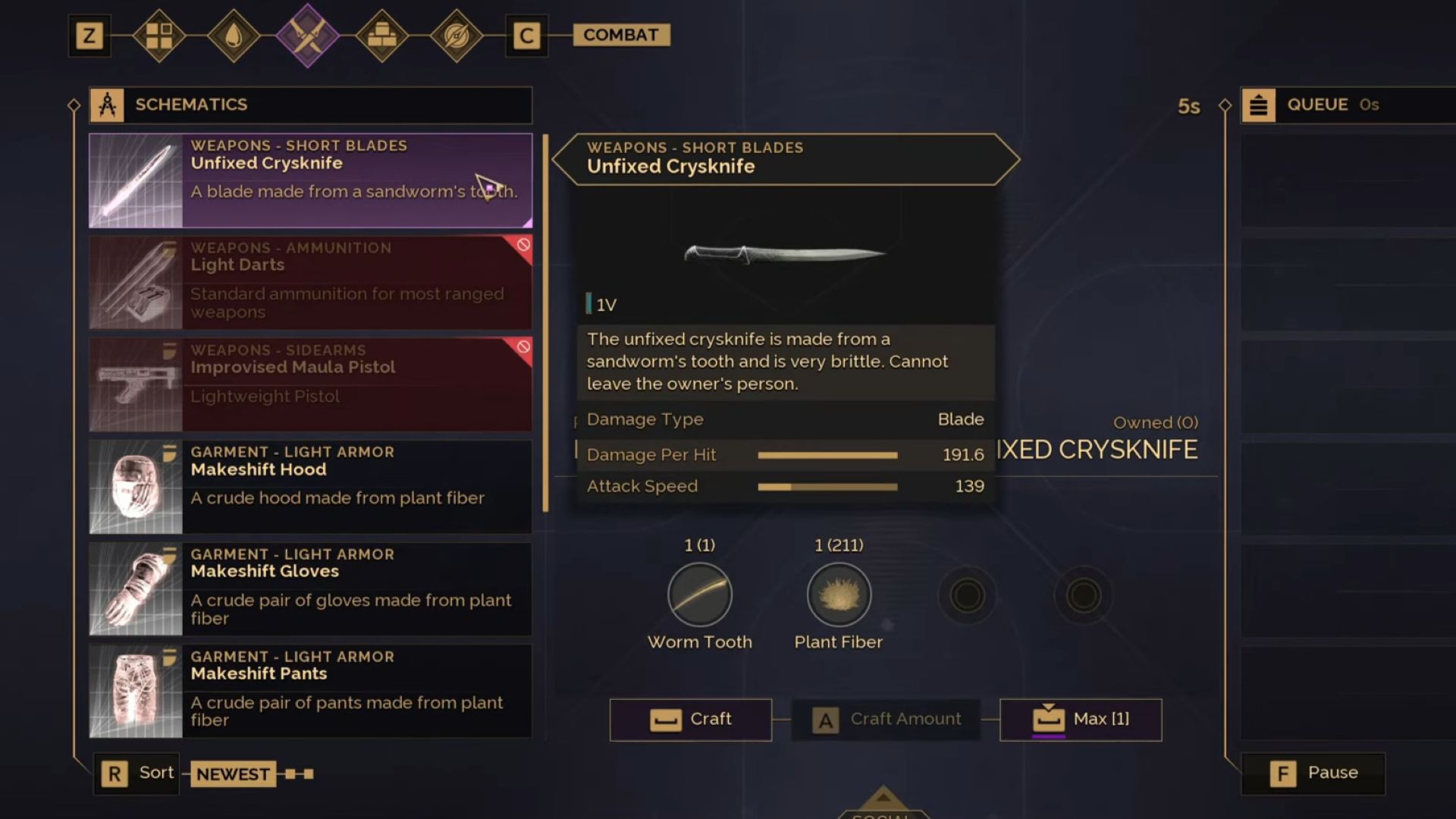 Crysknife in Dune Awakening