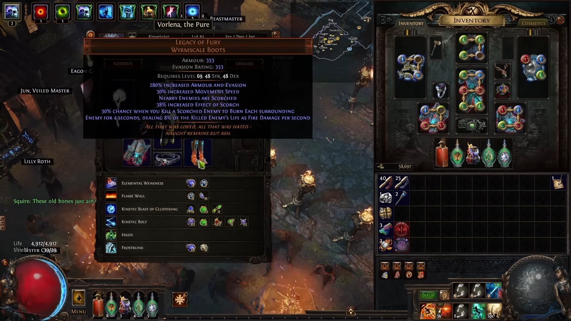 Mercenary gear up PoE