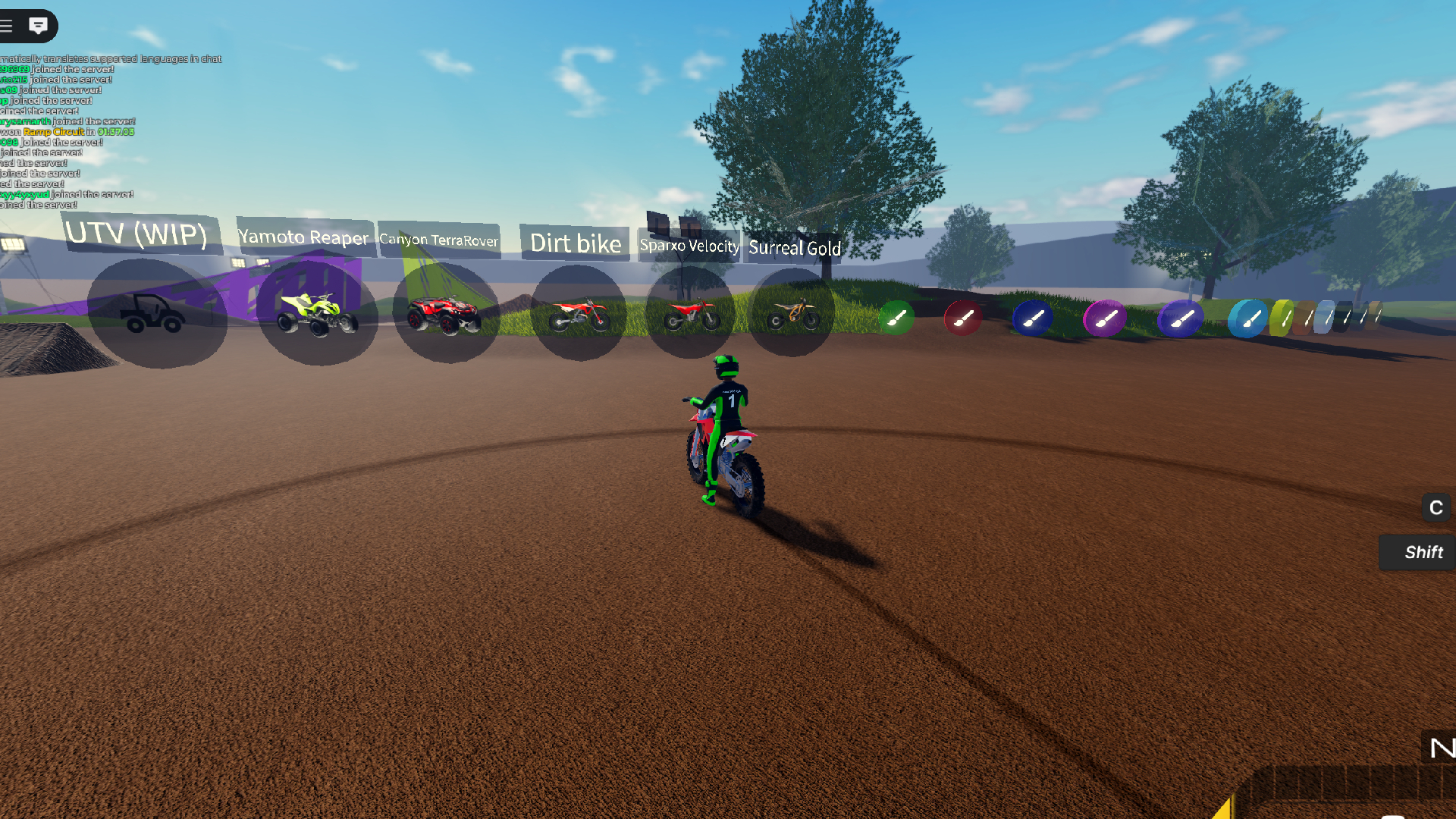 Select and Customize Your Vehicle (Image via Roblox Corporation)