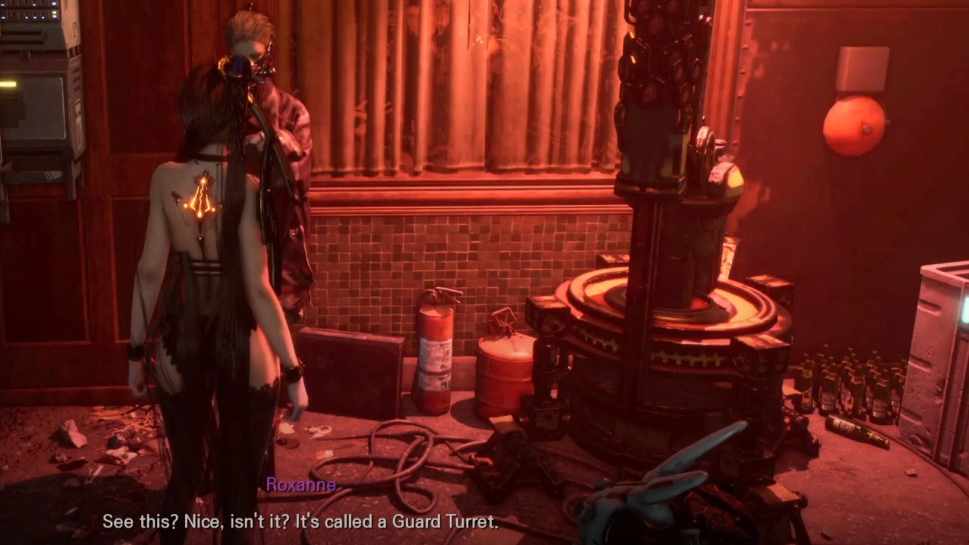 Speak with Roxanne to begin the quest