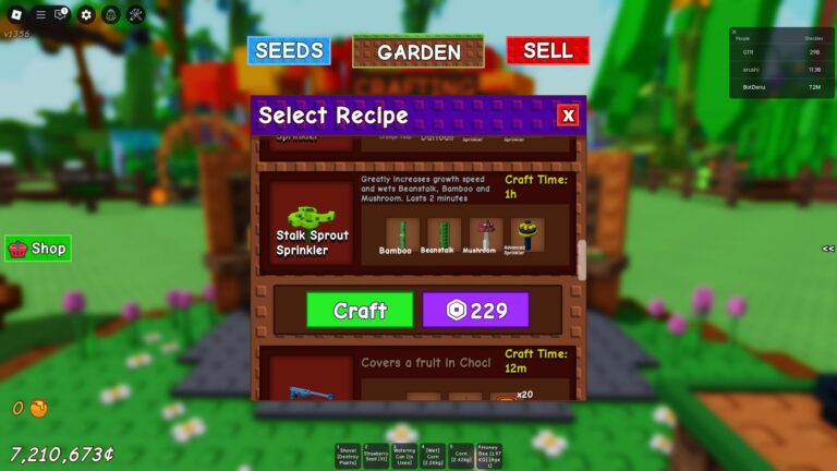 Stalk Sprout Sprinkler (Image via Roblox)
