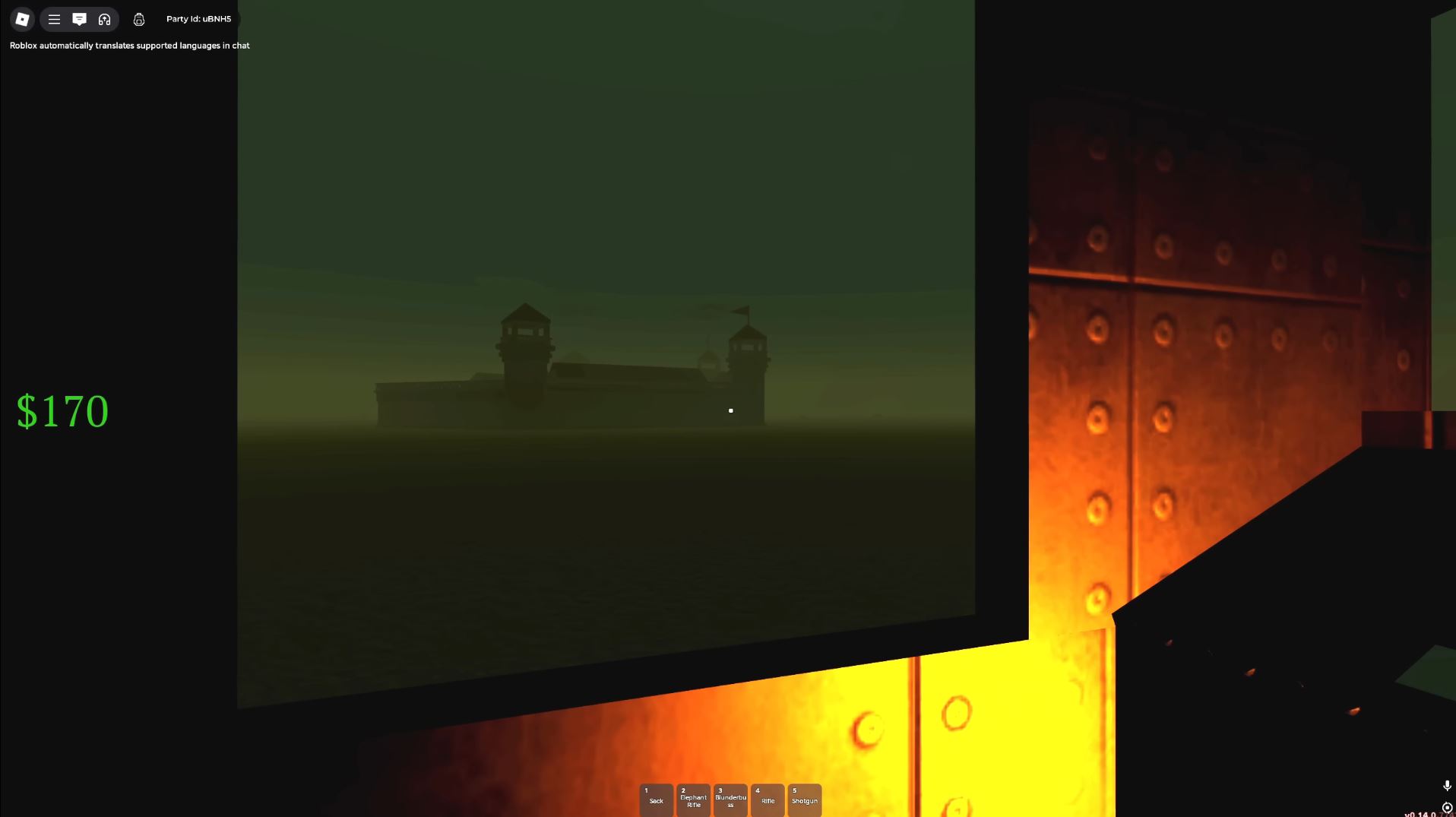 Stillwater prison at night - Dead Rails (Image via Roblox)