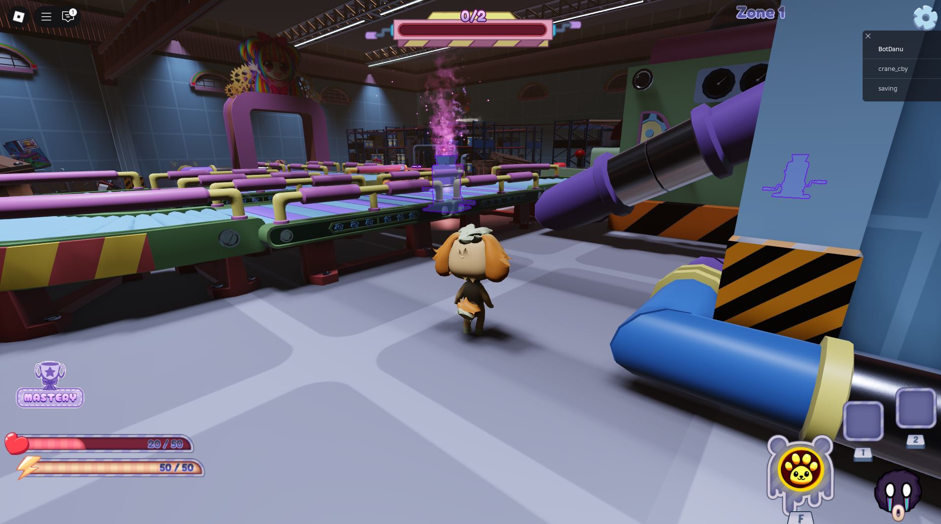 Surviving in factory (Image via Roblox)