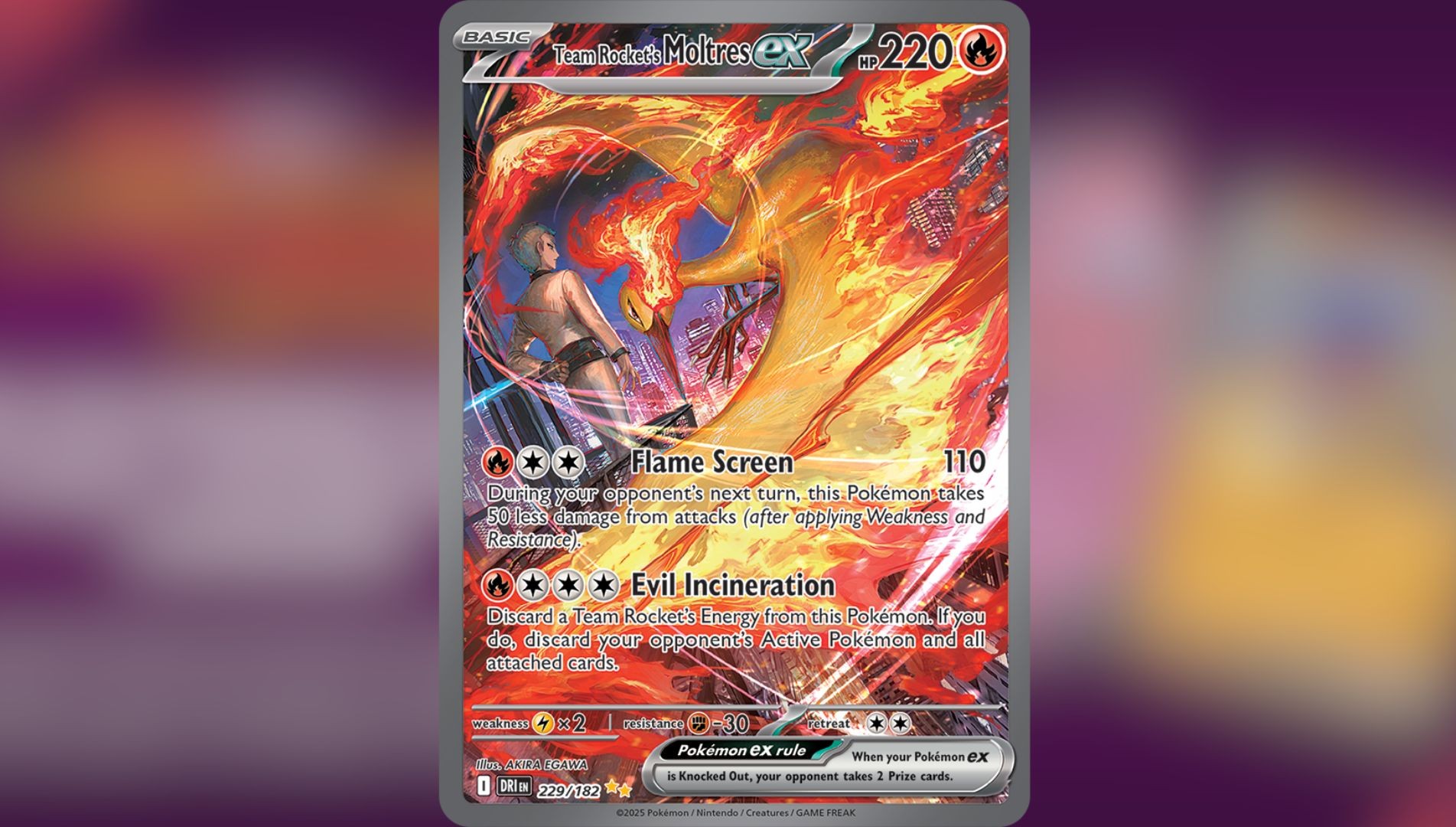 Team Rocket's Moltres ex (Image via TPC)
