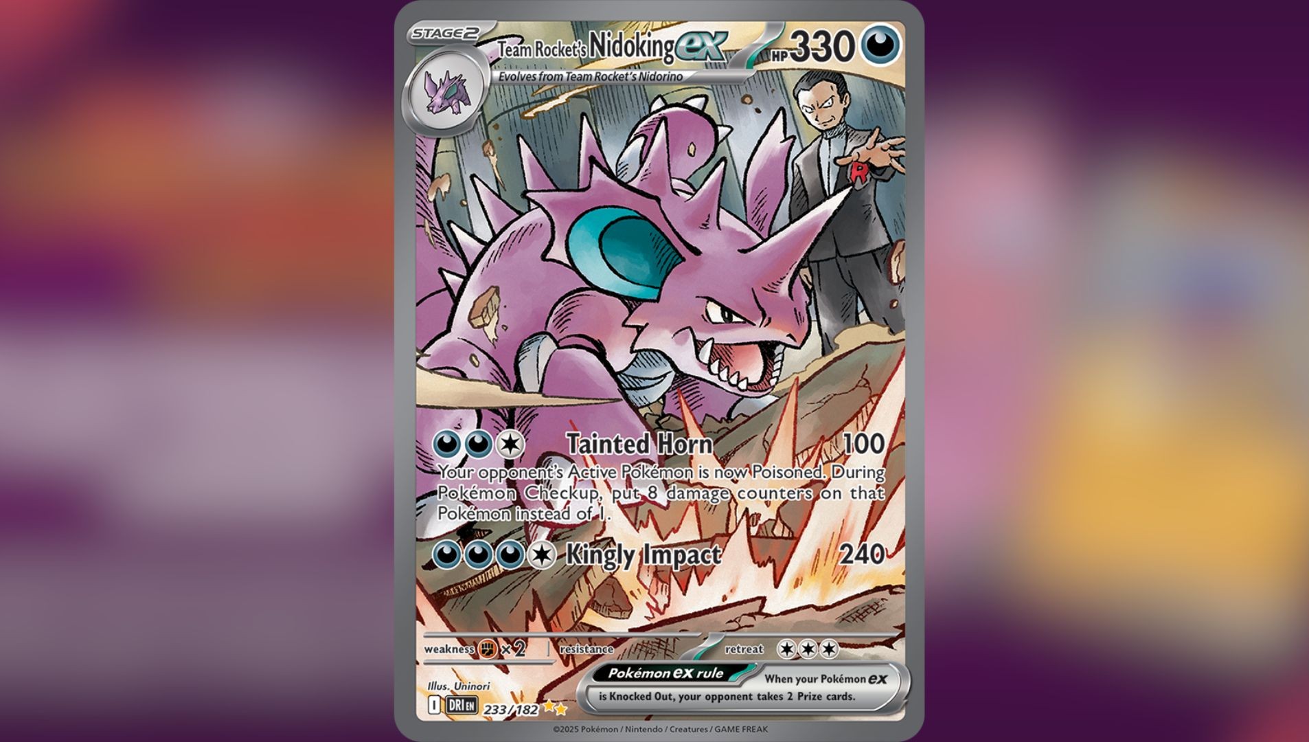 Team Rocket's Nidoking ex (Image via TPC)