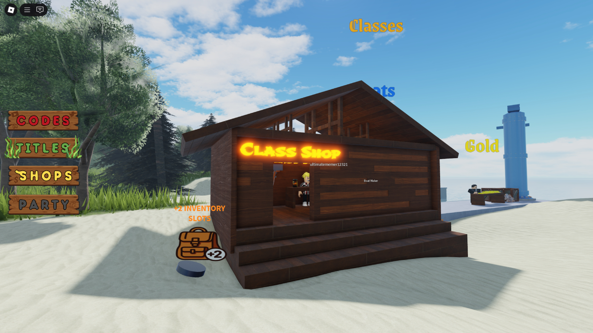 The Class Shop (Image via Roblox Corporation)