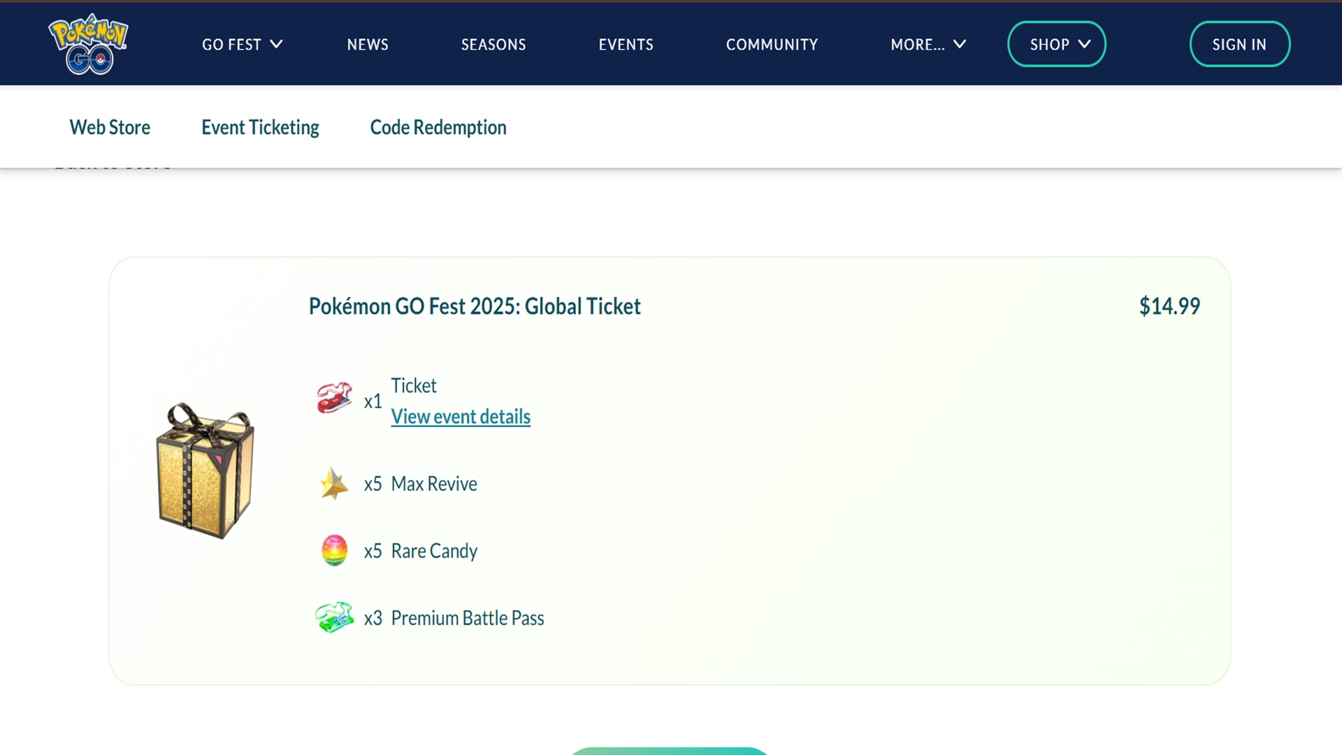 Go Fest 2025 ticket costs $15 USD. (Source: Niantic)
