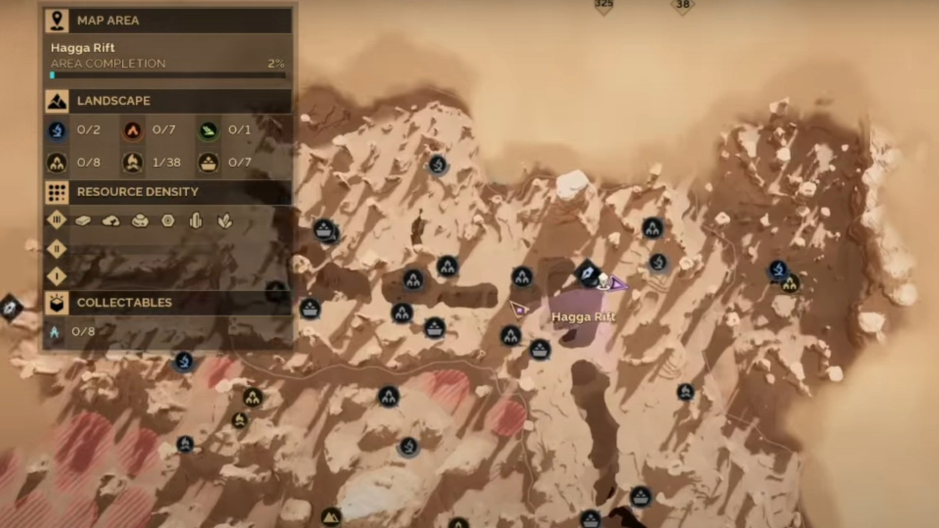 The meeting point location on the map
