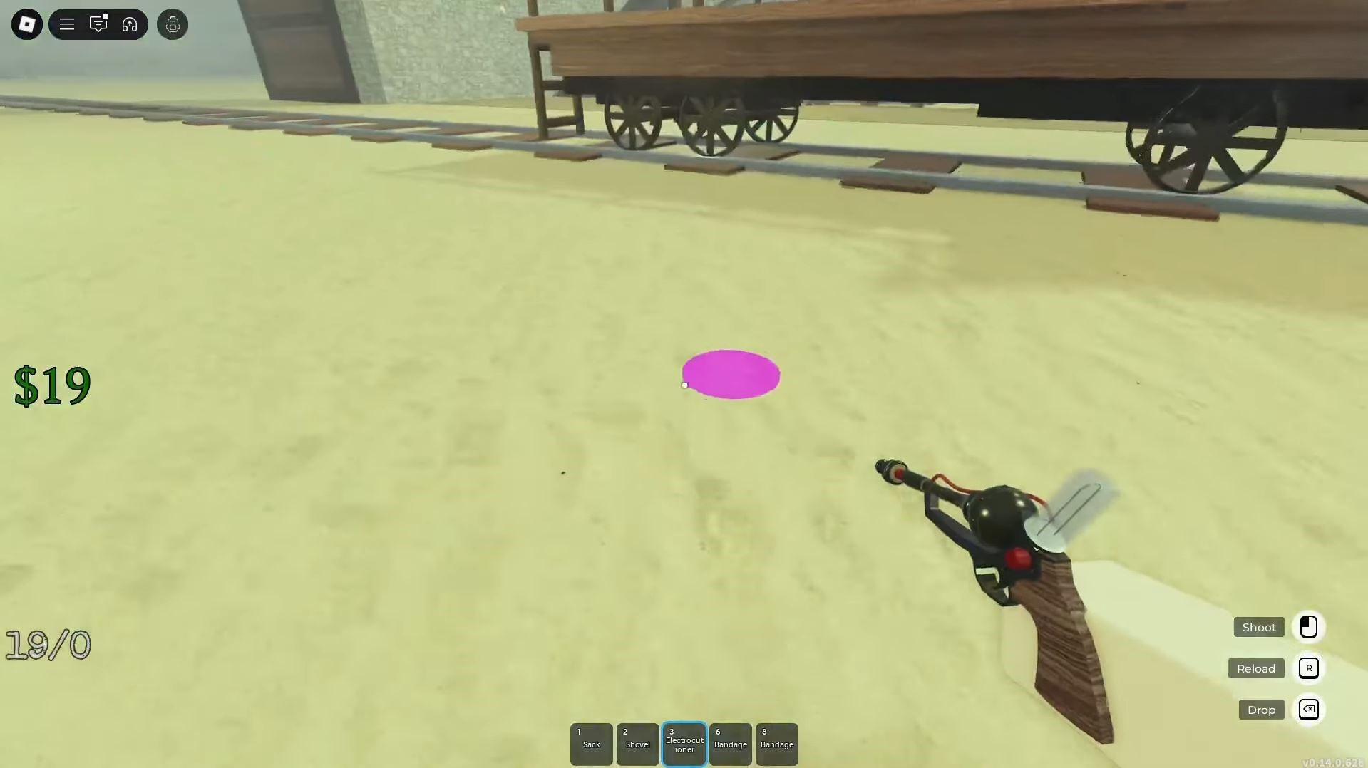 Unicorn blood with Electrocutioner (Image via Roblox)