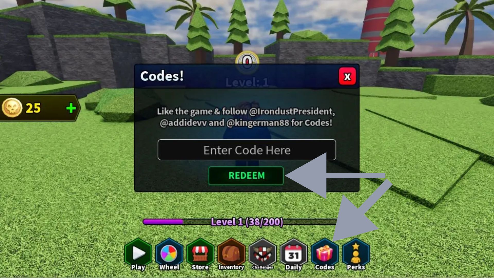 Redeem the code here (Source: Roblox)