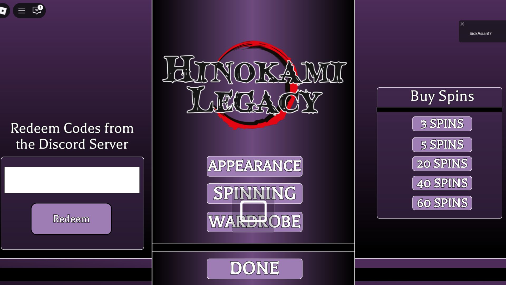 Redeem the codes here (Source: Roblox)