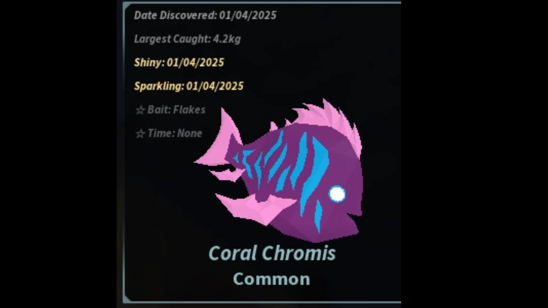 Coral Chromis (Source: Roblox/Fisch Fandom)