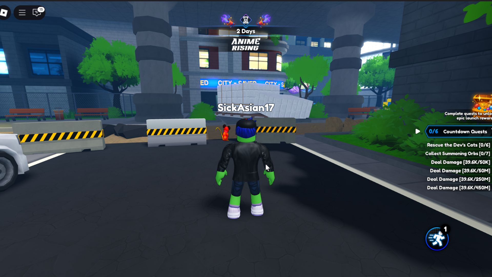 Complete all the quests before time runs out (Source: Roblox)