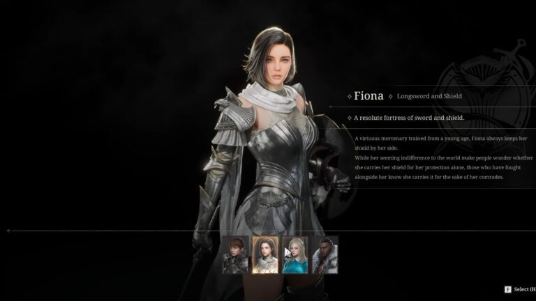 Character selection Vindictus Defying Fate