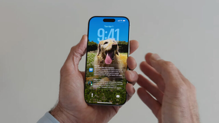 Picture of the glass interface for the notification background
