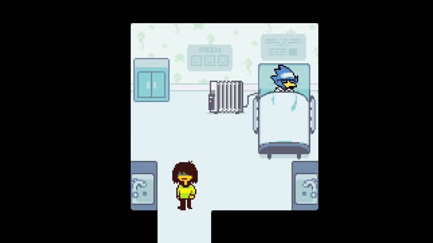 Berdly recovers at the hospital (Image via Tobyfox)