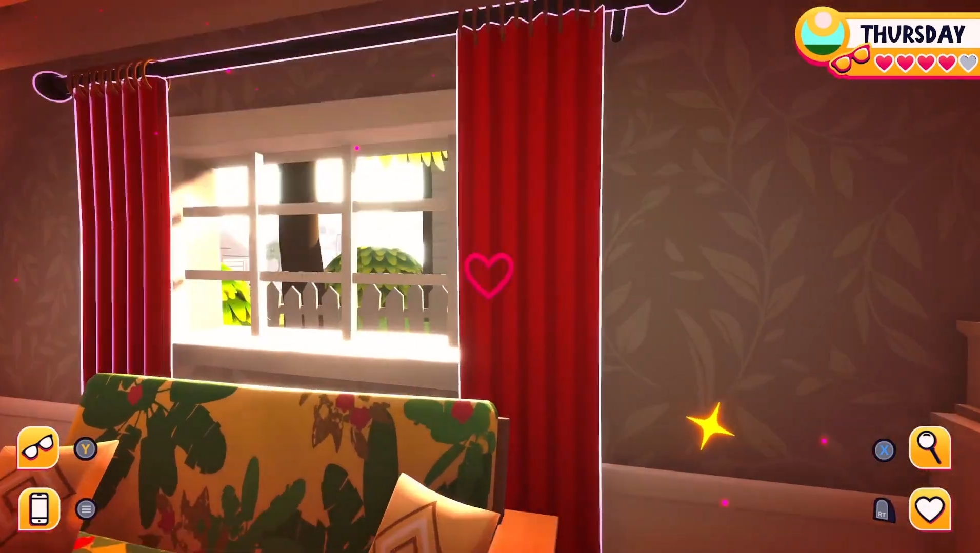 Living room curtains