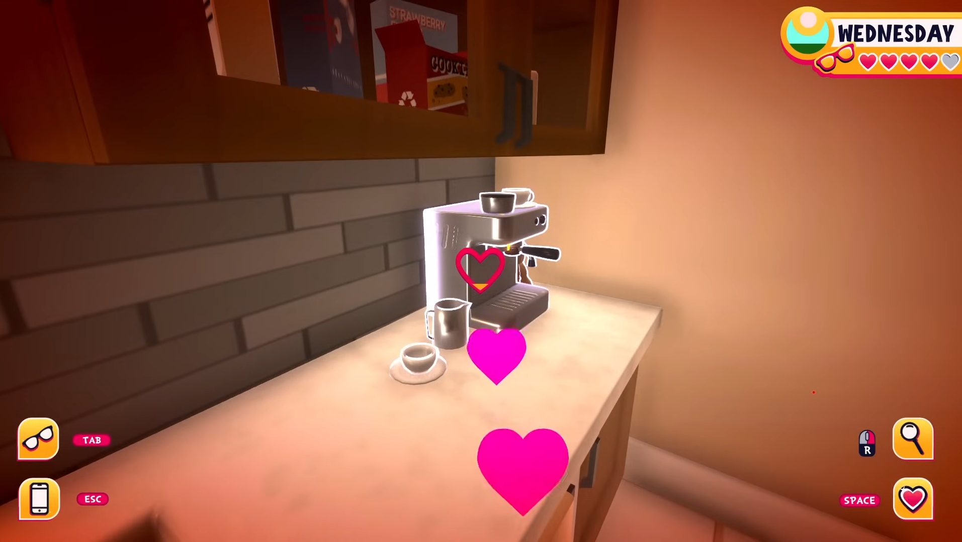 Coffee maker in the kitchen