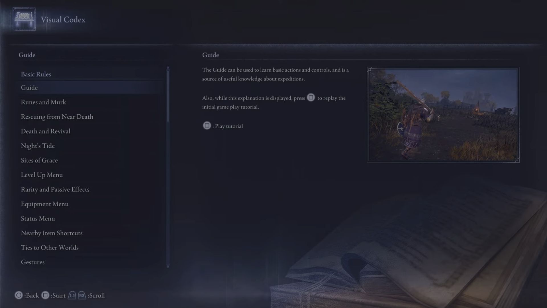 You can play the tutorial again from the Guide section
