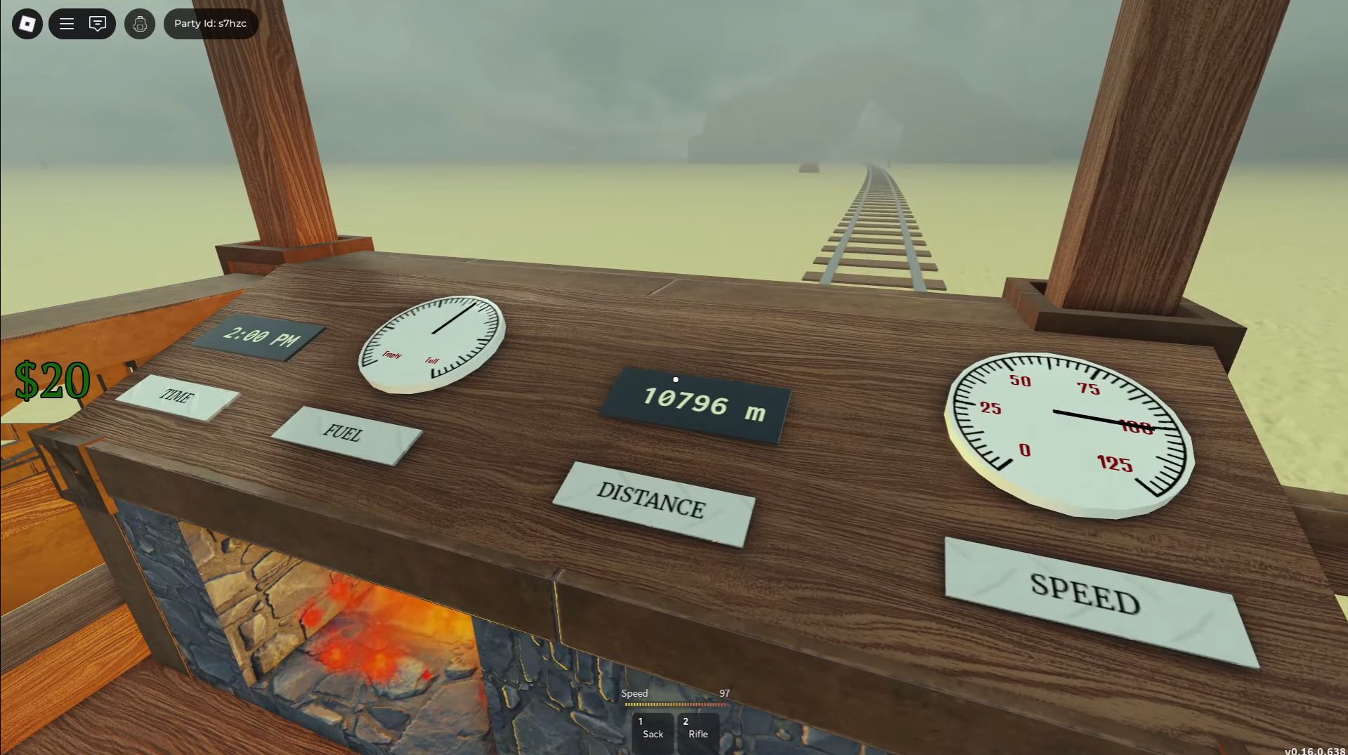 Wooden Train Top Speed (Image via Roblox)